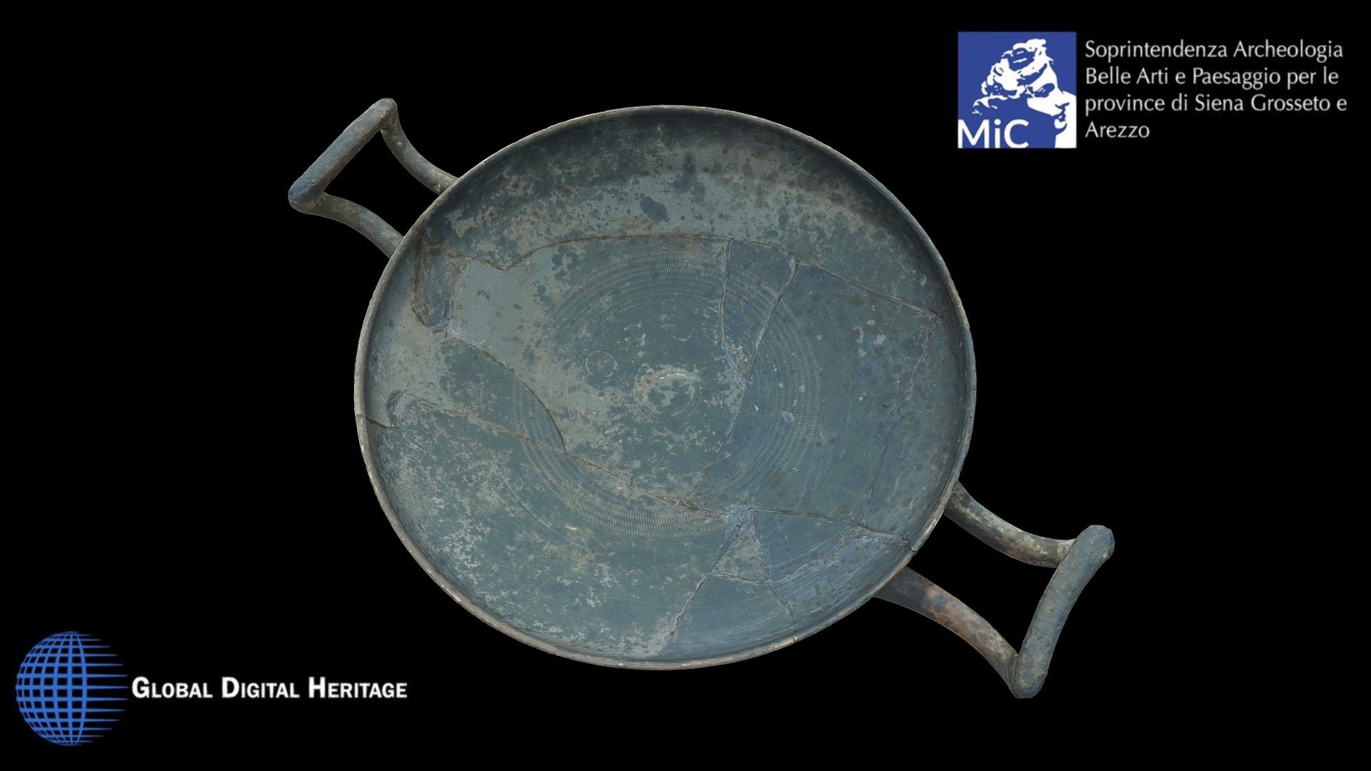 Etruscan kylix, Poggio Pinci