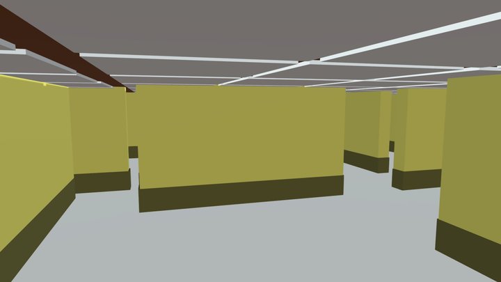 Backrooms 3D Model