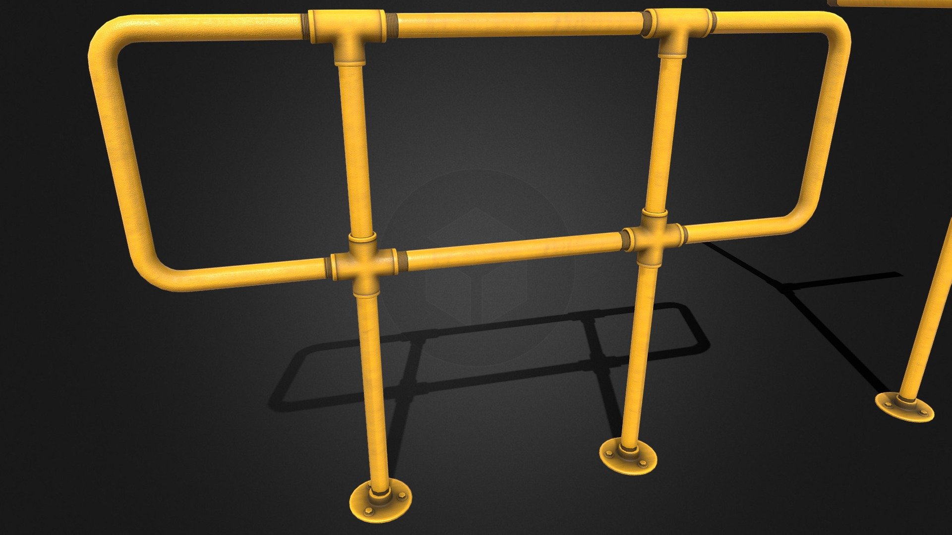 PBR VR Modular Rail Set Yellow Version - Buy Royalty Free 3D model by ...