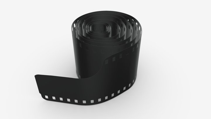Photographic film roll small 3D Model