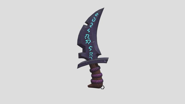 Stylize Dagger Lowpoy 3D Model