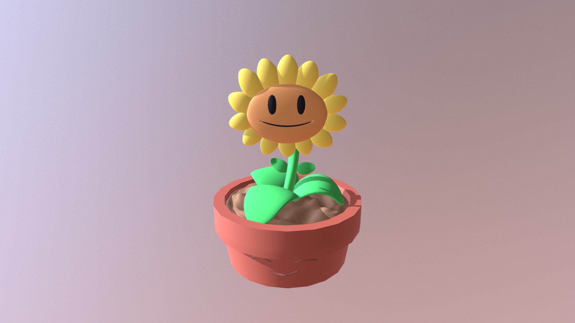 Flower from PvZ - 3D model by David Huang (@HyaKey) [9eb6375] - Sketchfab