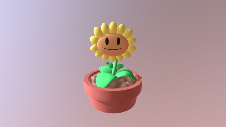 Flower from PvZ 3D Model