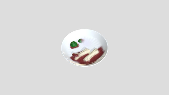 Steak Plate Evidence from Ace Attorney 3D Model