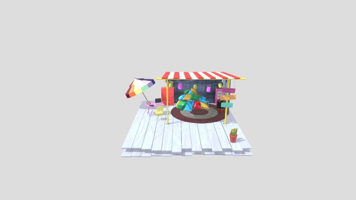 Panda Cabin Practice 3D Model