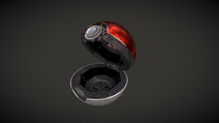 Realistic Pokéball 3D Model