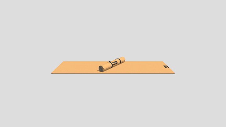 EC141 - Yoga Mat - With Logo 3D Model