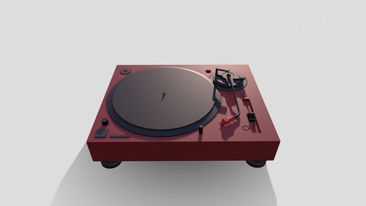 Vinyl player 3D Model