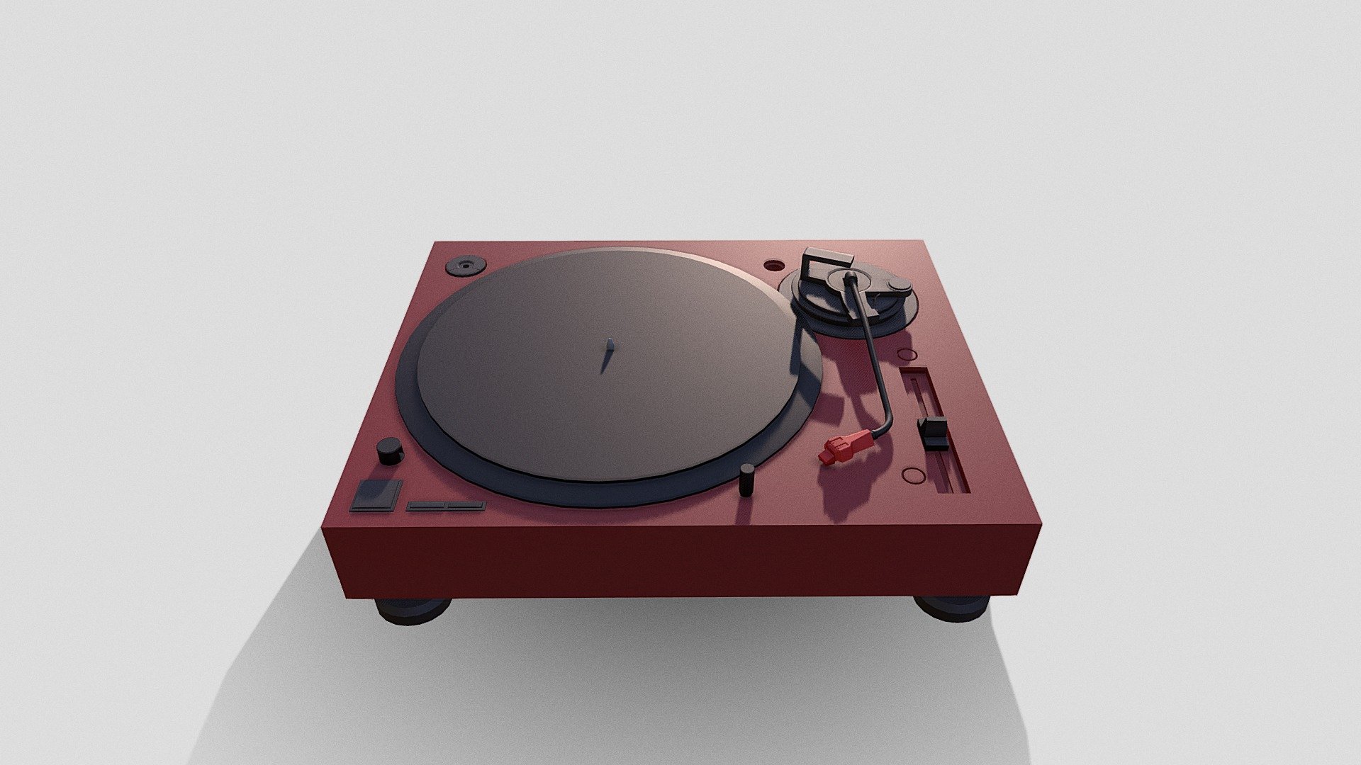 Vinyl player Download Free 3D model by AlexEsfell