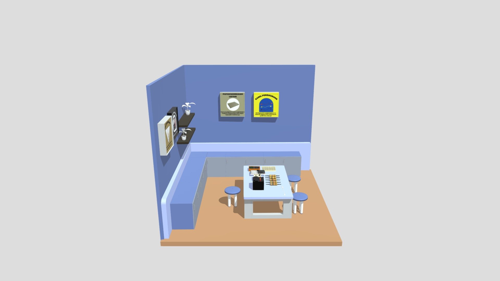 Ruangan 2 - Download Free 3D model by Lulu Nurhafiza (@reajeans ...