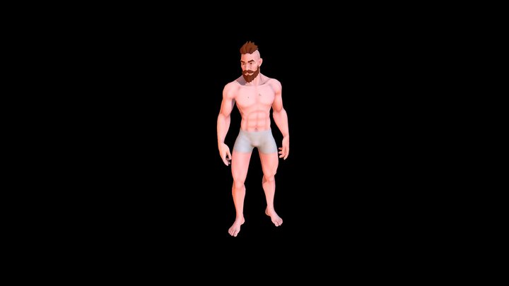 Stylized character base Body A 3D Model