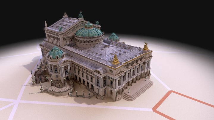 Opera Garnier 3D Model