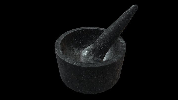 Mortar & Pestle (Group Project Set) 3D Model
