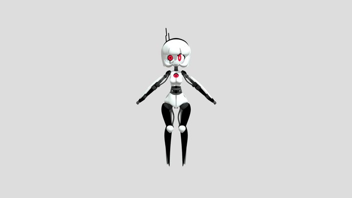 Turret girl v1 3D Model