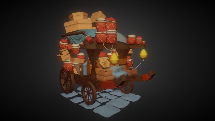 Beekeeper Wagon 3D Model