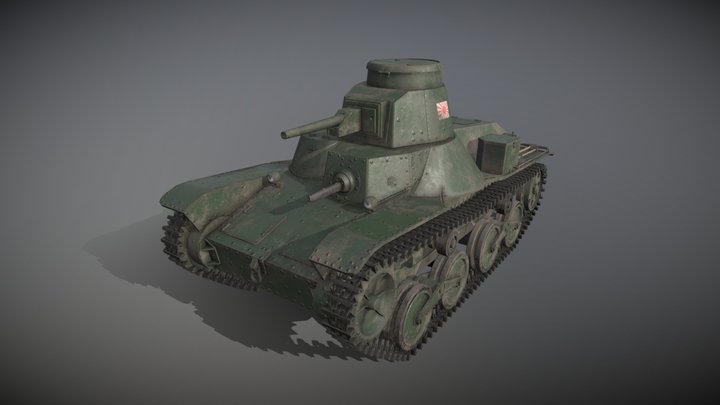 Type 95 Ha-Go 3D Model