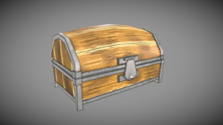 Small Stylized PBR Chest. 3D Model