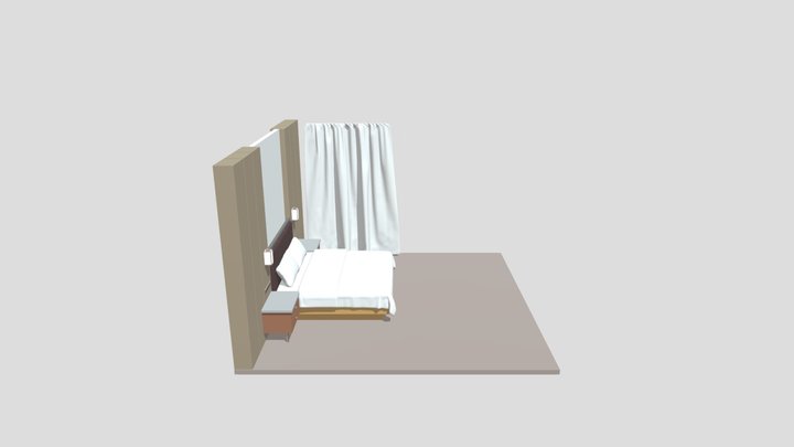 Hotel room example 3D Model