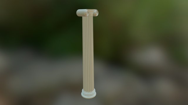 Ionic column 3D Model