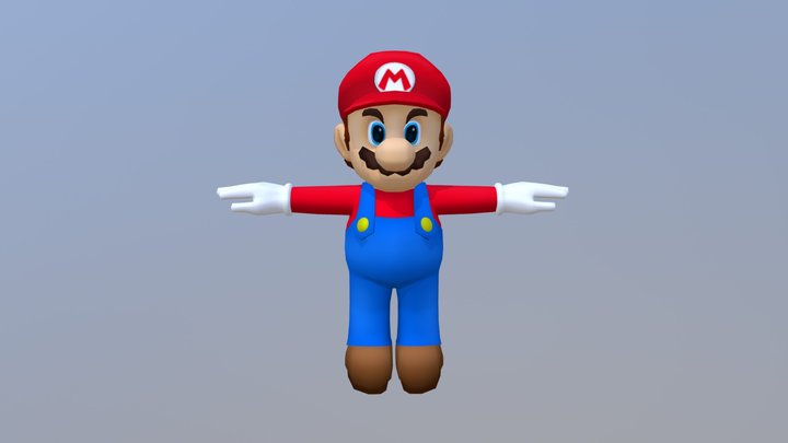 3D modelling - Mario 3D Model