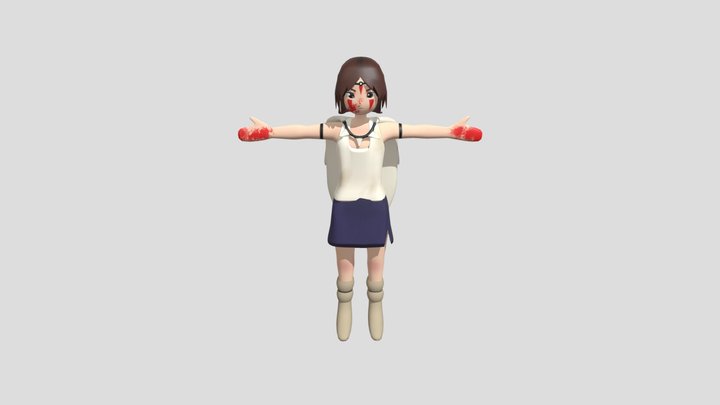 Princess Mononoke 3D Model