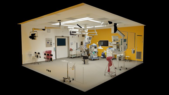 Charité University Hospital - Operating Room 3D Model