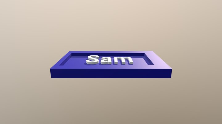 Nametag 3D Model