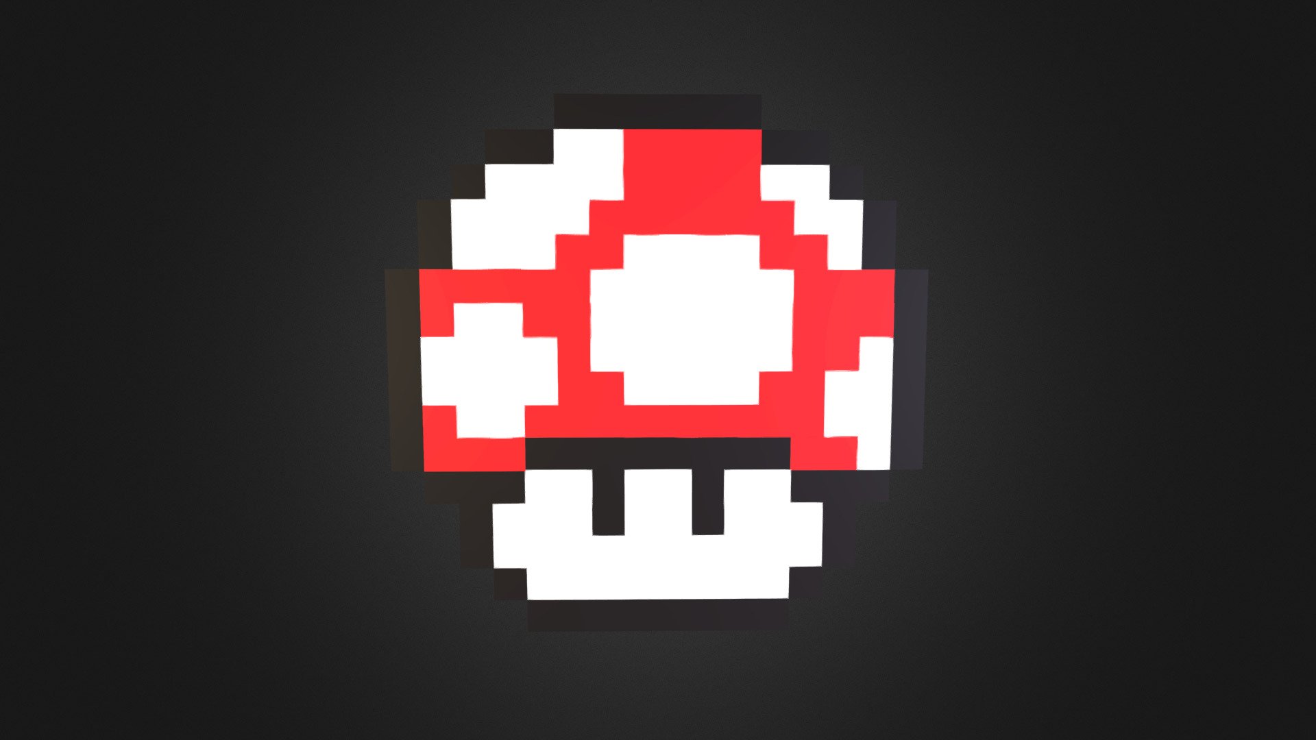 Mario Mushroom PixelArt - Buy Royalty Free 3D model by Aldo (@aldo.a.y ...