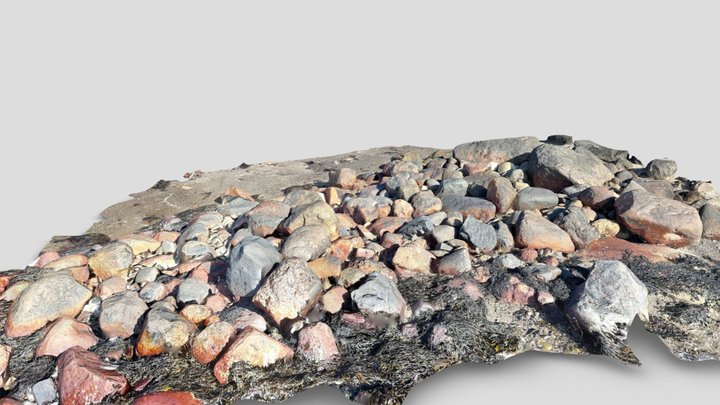 Stones on the coast 3D Model