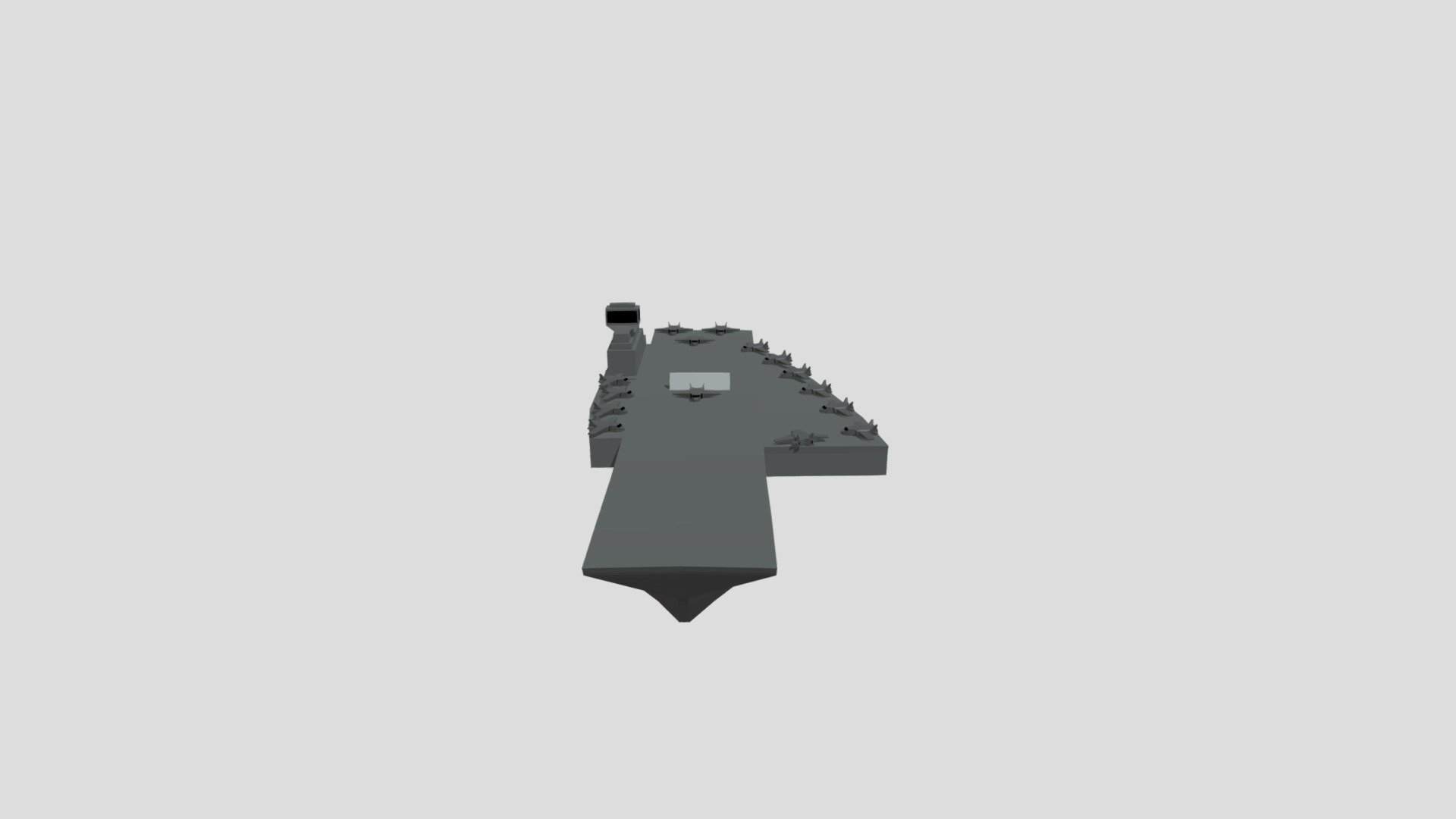 Aircraft Carrier Game Asset