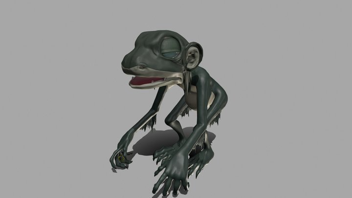 Gollum Rankin/Bass cartoon style The best one. 3D Model