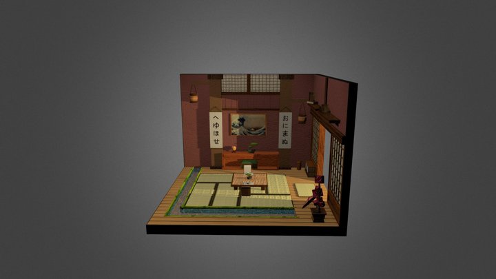 Sala Japonesa_Sketchfab_Tony 3D Model