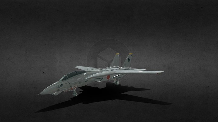 Navy Jet Line 3D Model