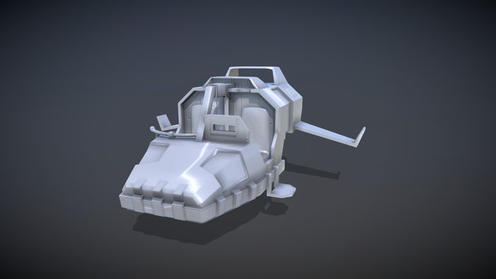 Land Speeder Model 3D Model