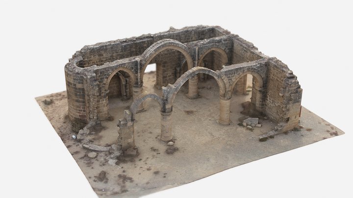 Agios Mamas - 15th Century Church 3D Model