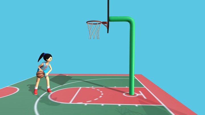 basketball player 3D model 3D Model