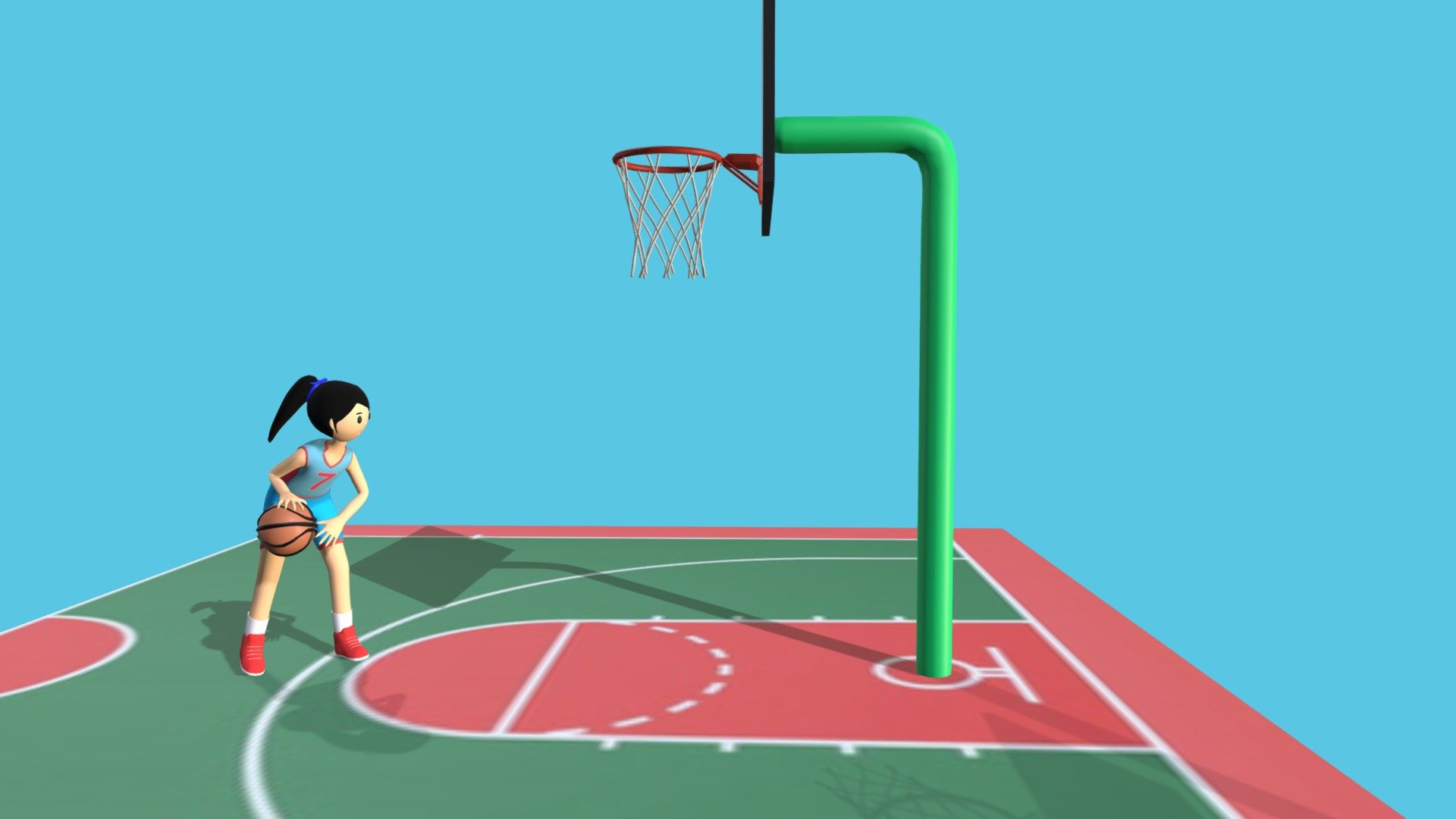 basketball player 3D model