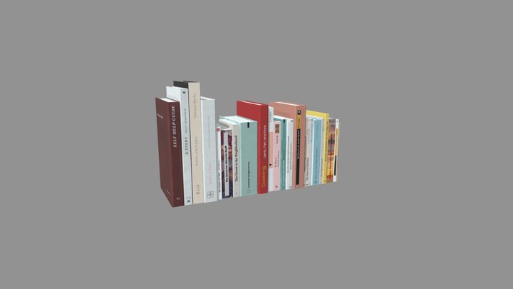 Variety of Books 3D Model