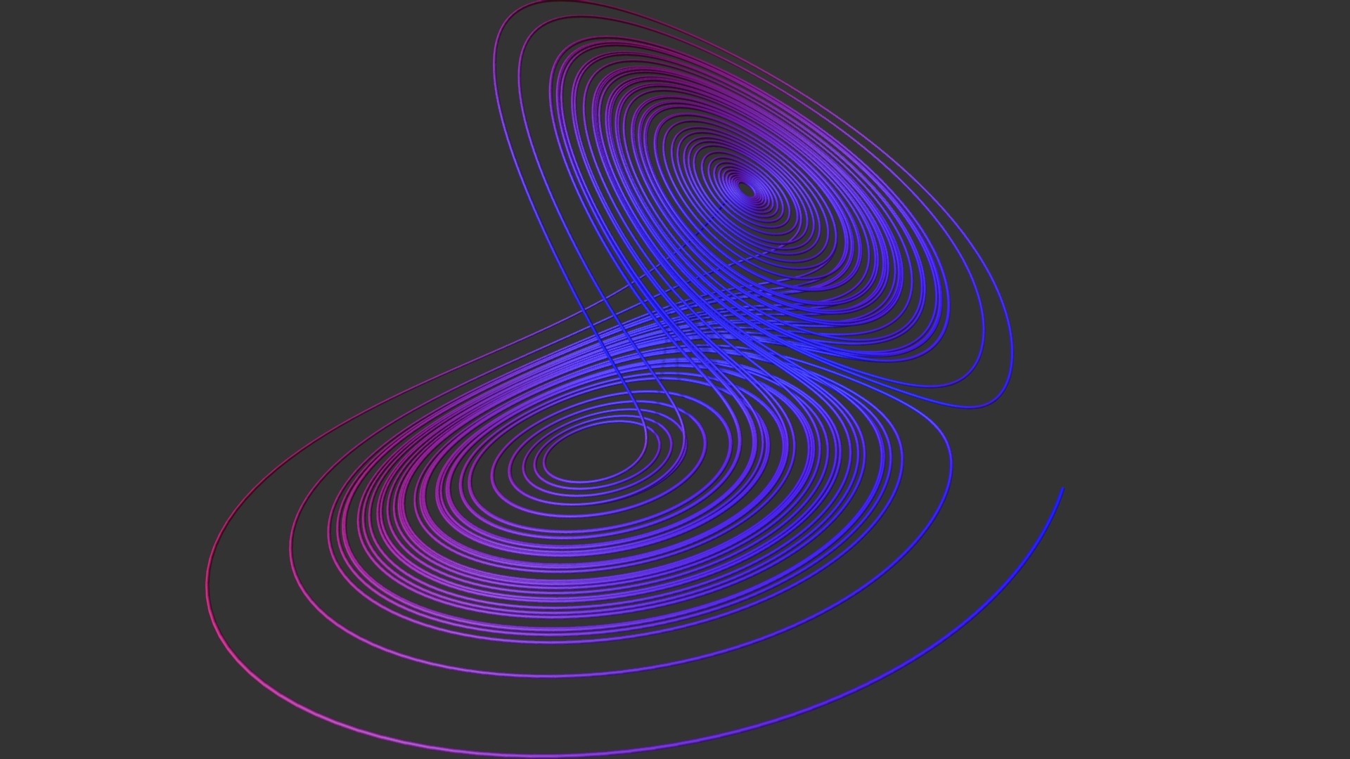 3D model Lorenz attractor - This is a 3D model of the Lorenz attractor. The 3D model is about background pattern.