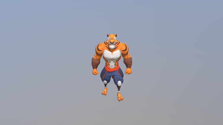 Siberian Tiger 3D Model