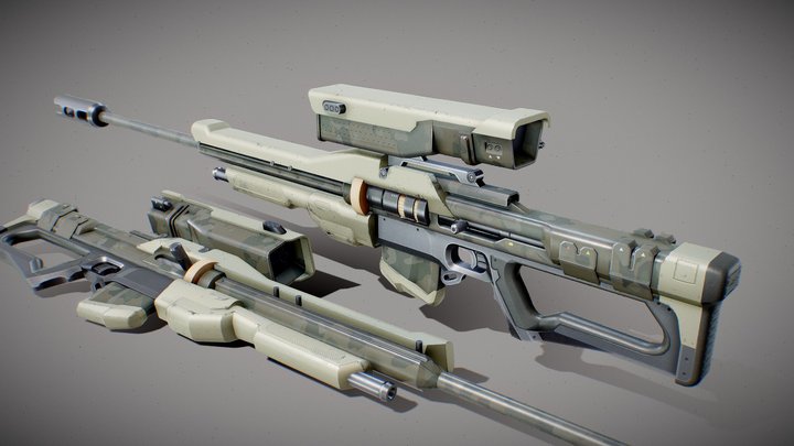 Guardian Sniper Rifle 3D Model