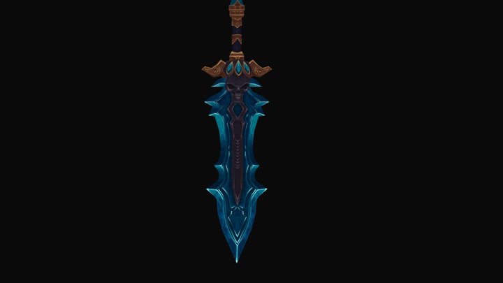 Skull Sword 3D Model