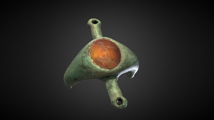 Fibule représentant la déesse Athéna 3D Model