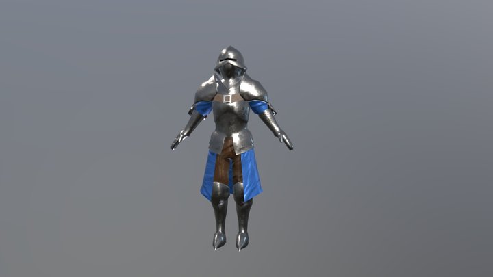 Medieval Fantasy Guard 3D Model
