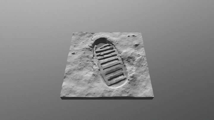 One small step for man 3D Model