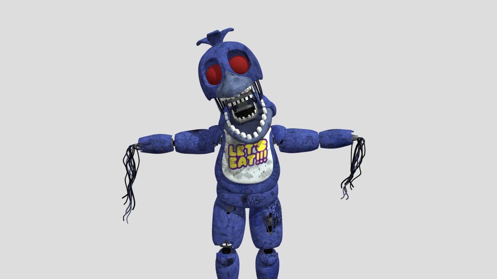 Withered Chica swap with Bonnie