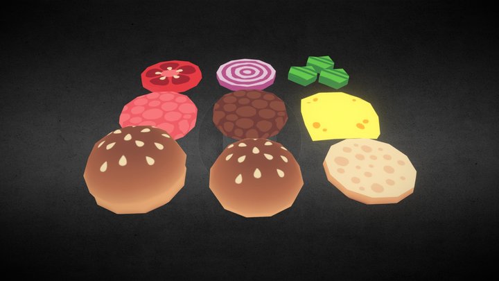 Burger Pack 3D Model