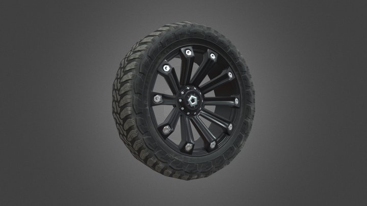 Offroad wheel 4x4 3D Model