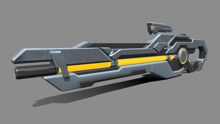 Halo Light Rifle - Redesigned 3D Model