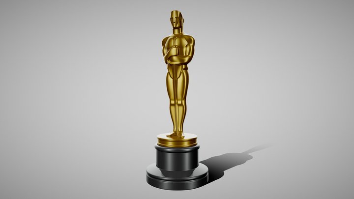 OSCAR Movie Avard statue 3D Model